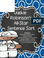 Jackie Robinson Sentence Sort