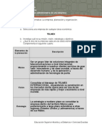 Proceso administrativo TELMEX análisis organigrama estructura