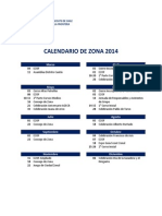 Calendario de Zona 2014 (1)