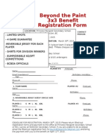 Beyond The Paint 3x3 Benefit Registration Form