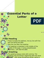 Essential Parts of a Letter