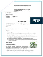 Informe de Materiales Estructuras