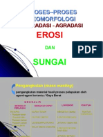 PROSES PENGANGKUTAN BAHAN DAN PERUBAHAN MORFOLOGI SUNGAI