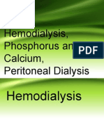 Hemodialysis, Phosphorus and Calcium, Peritoneal Dialysis