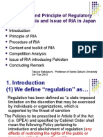 Introduction and Principles of Regulatory Impact Analysis in Japan