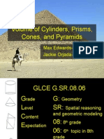 volume of cylinders, prisms, pyramids,