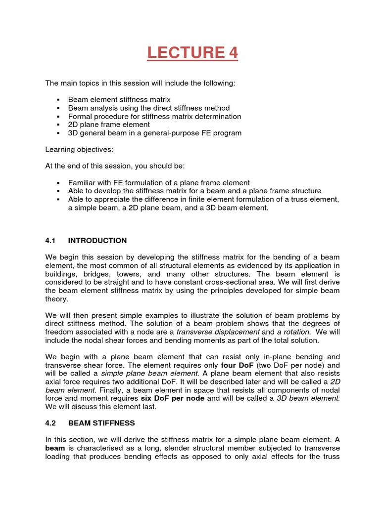 Download Finite Element Analysis Structurs Bending Stiffness