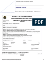 Comprovante de Inscrição... o Cadastral - Impressão