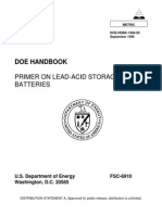 US Dept. of Energy Handbook - Primer on Lead-Acid Storage Batteries DOE-HDBK-1084 Copy