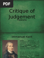 Critique of Judgement