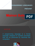 Mairon Salazar: Programming Lenguages Present