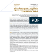 Registro de Presencia y Actividades de Algunos Mamíferos en El Desierto Chihuahuense, México - Elizalde Arellano - THERYA