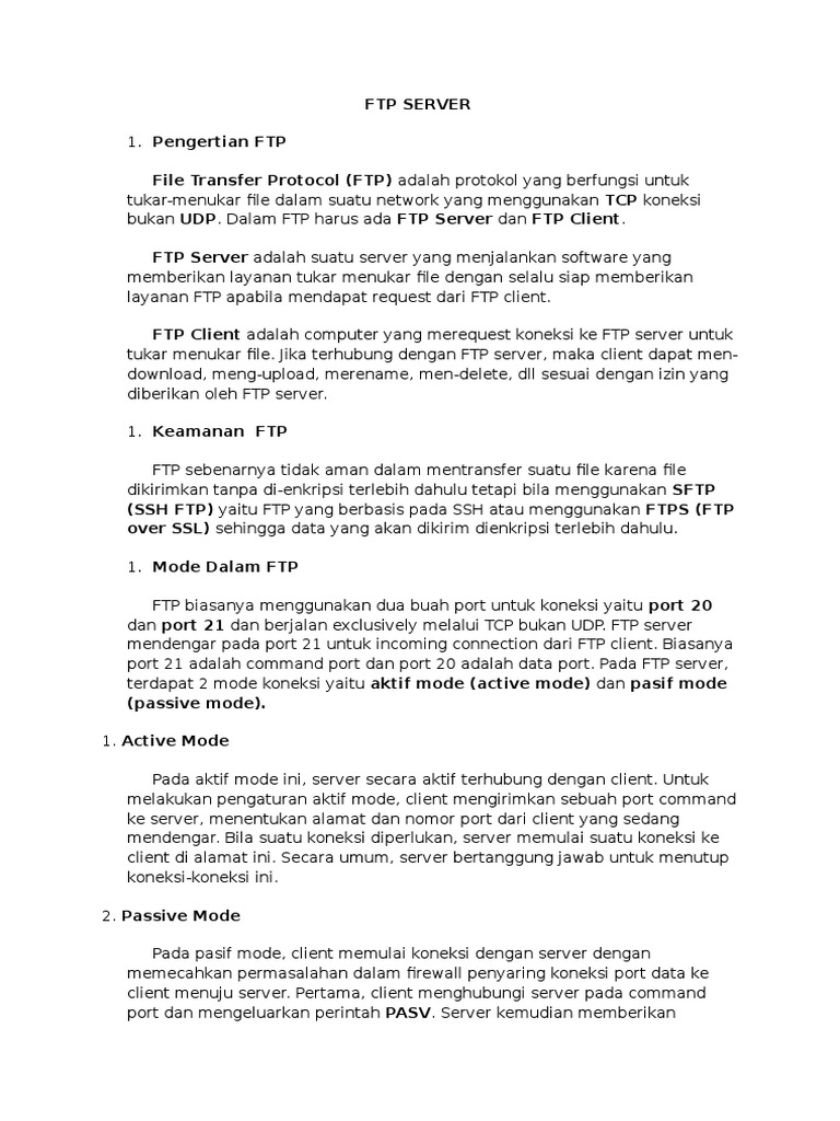 Panduan FTP untuk Pemula | PDF
