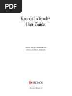 Kronos InTouch User Guide RevD