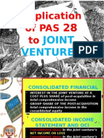 Application of PAS To: Joint Ventures