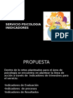 Indicadores Servicio de Psicologia