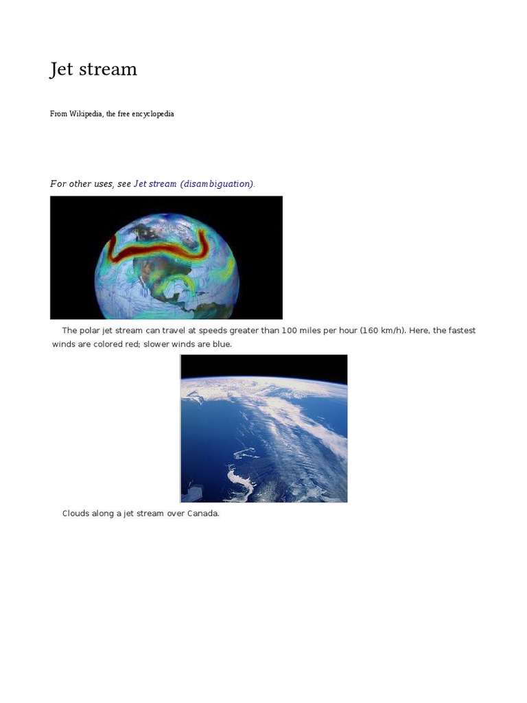 Jet Stream (Disambiguation) | PDF