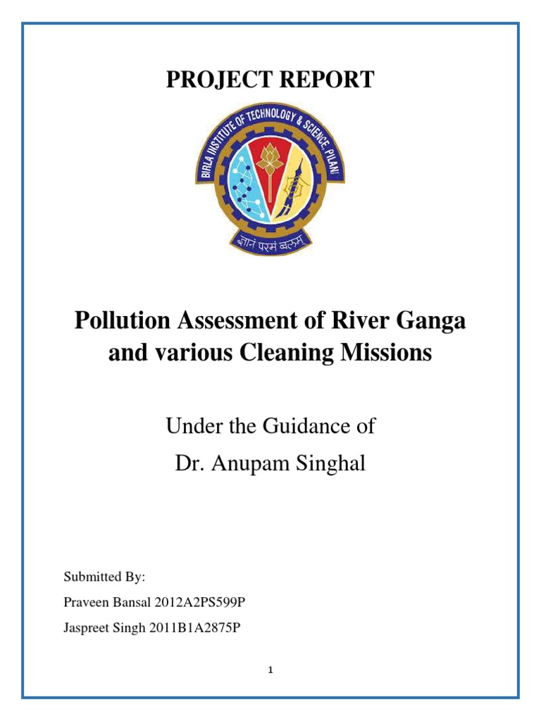 Assessing River Pollution and Cleaning Efforts in the Ganges River ...