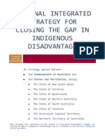 National Integrated Strategy For Closing The Gap in Indigenous Disadvantage