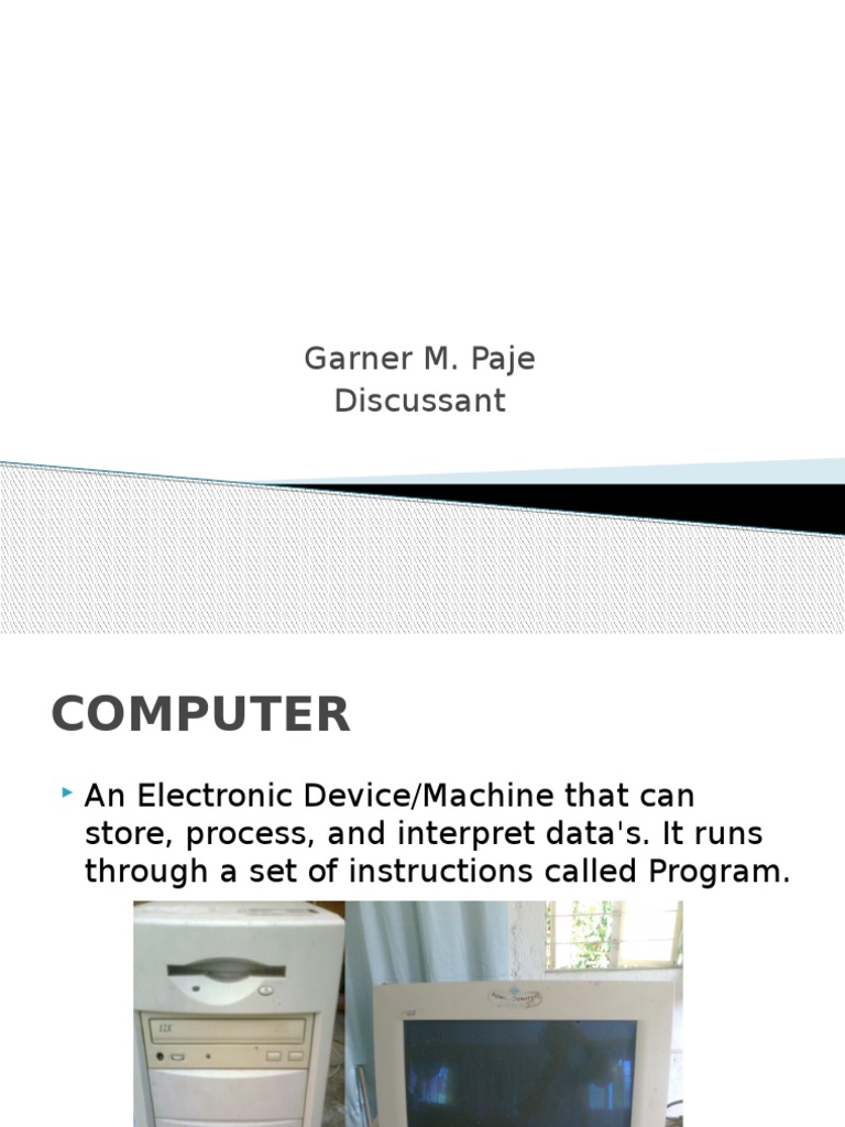 Computer Hardware Presentation PDF Computer Hardware Operating System