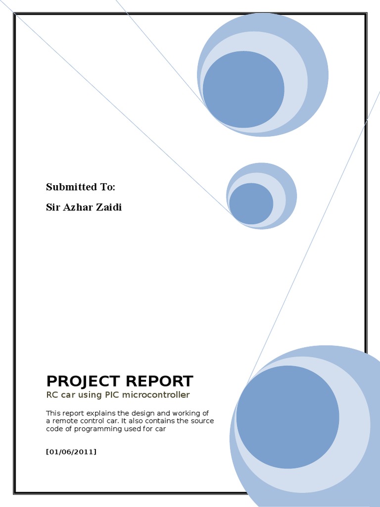 Remote Control Car Project PDF Remote Control Microcontroller