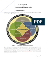 1 (25 July 2014) Introduction Mechatronics