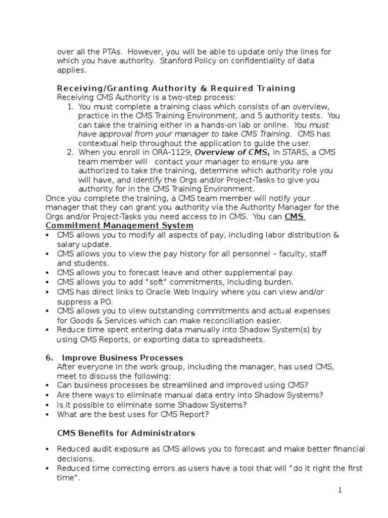 Receiving/Granting Authority & Required Training: Have Approval From ...
