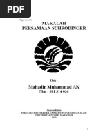 Download Makalah Persamaan Schrodinger by Mahadir Muhammad SN257289576 doc pdf