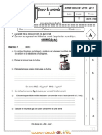 Devoir de Contrôle N°2 - Sciences Physiques - 1ère AS (2010-2011) Mme Liala 2