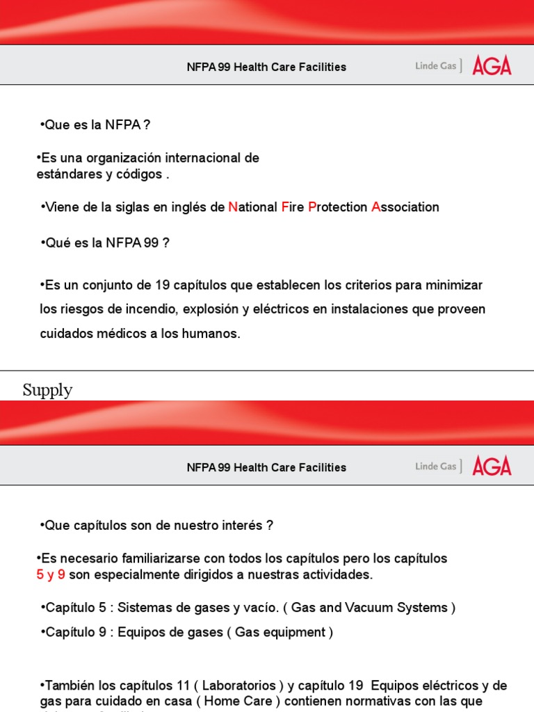 Normas NFPA 99 | PDF | Soldadura | Construcción