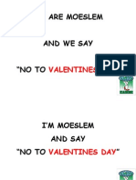 We Are Moeslem and We Say "No To ": Valentines Day