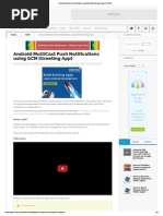 Download Android MultiCast Push Notifications Using GCM Greeting App _ Android Tutorial by  SN257298149 doc pdf