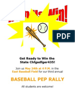 Baseball Pep Rally: Get Ready To Win The State Chfgsdfger435!