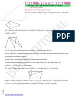 9th quadrilateral and area of parallelogram cbse guess paper 2015