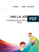 Hai La Joc, Culegere de Jocuri Pentru Copii - Secțiunea II