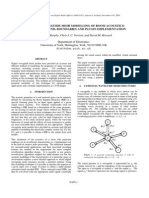 Digital Waveguide Mesh Modelling of Room Acoustics