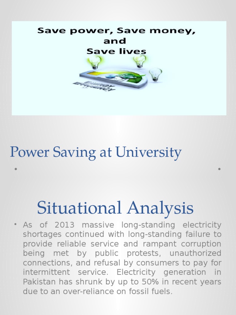 Effective Power Saving Strategies for Universities | PDF | Home ...