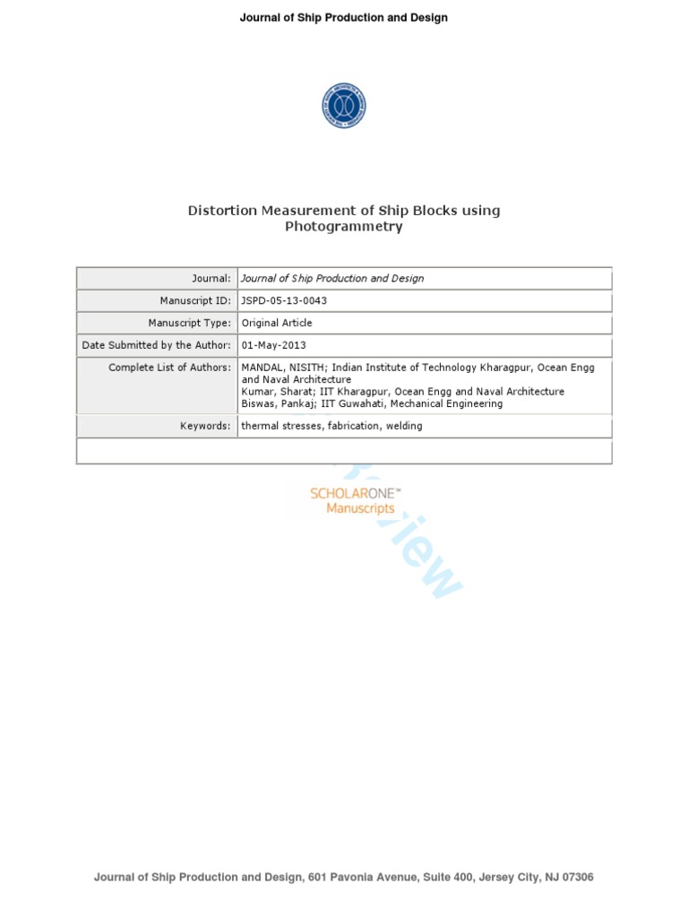 Distortion Ship Production | PDF | Deformation (Mechanics) | Welding