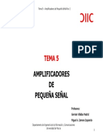 Tema 5. Amplificadores de Pequena Senal