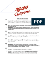  Drowsy Chaperone Timeline & Facts  