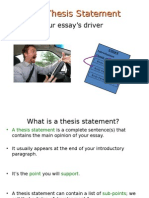 Thesis and Intro