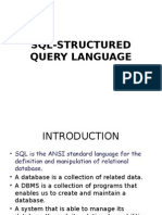 Sql-Structured Query Language