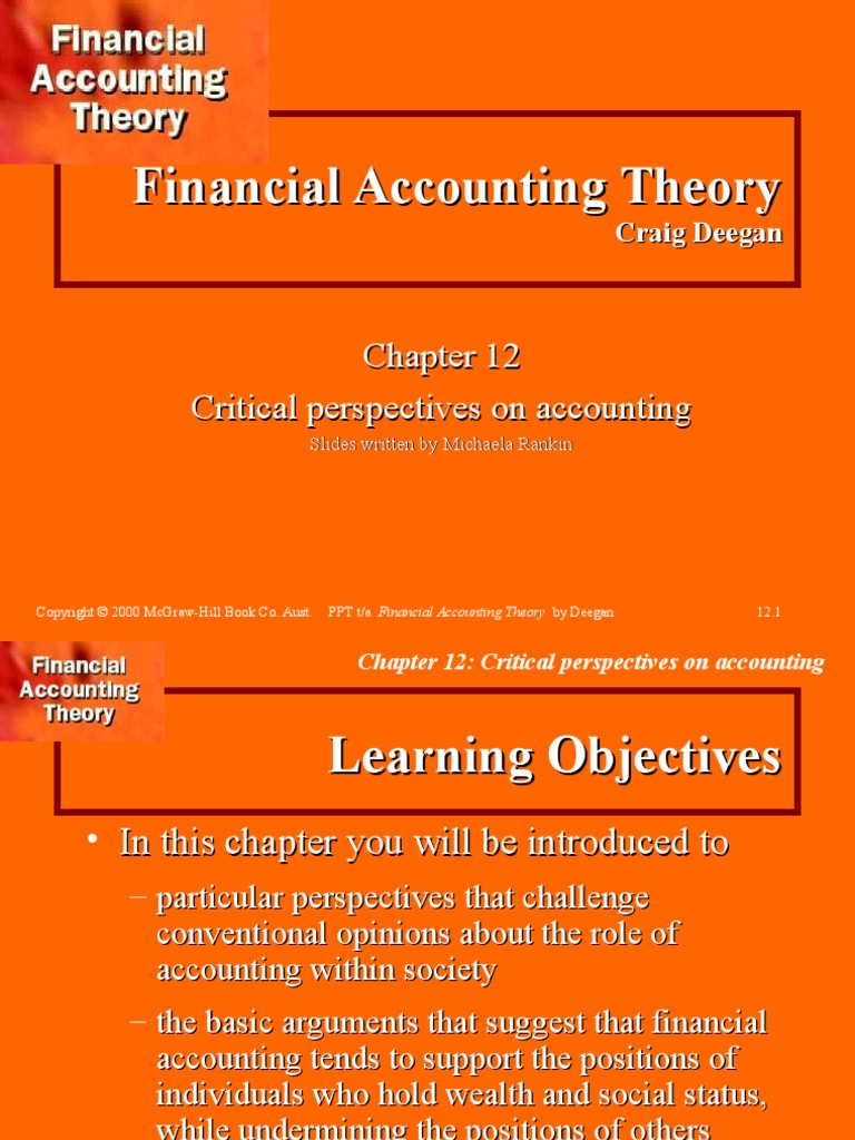 Critical Perspectives On Accounting PDF Critical Theory Accounting