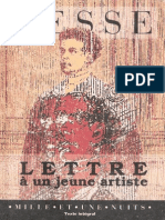 Hermann Hesse-Lettre À Un Jeune Artiste