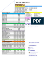 PRICE LIST (PER 07/01/15) : Jenis Kain Harga Jual Outlet