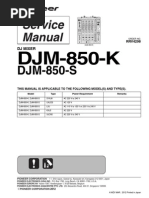 Pioneer Dj 850 Serv Manual