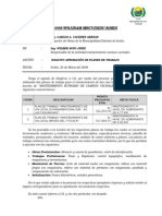 Informe No02 - Solicita Aprobación de Planes de Trabajo