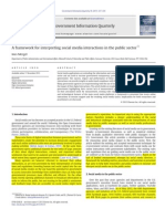 A Framework for Interpreting Social Media Interactions in the Public Sector