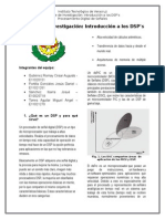 Reporte de Investigación - Introducción A Los DSP's