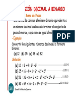 CONVERTIR DE DECIMAL A NUMERO BINARIO